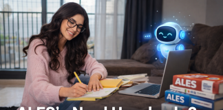 ALES’e nasıl hazırlanılır yazısı için online çalışan öğrenci görseli