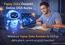 Türkiye’nin İlk Yapay Zeka Destekli Online DGS Kursu Nettekurs yapay zeka destekli online DGS kursu kapak görseli